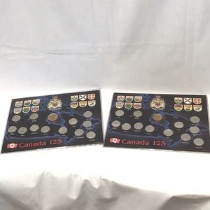 Canada mint 125 Provinces quarters & Loony coin collections 2 complete sets 1992